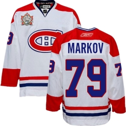 Andrei Markov Reebok Montreal Canadiens Premier White Heritage Classic Style NHL Jersey