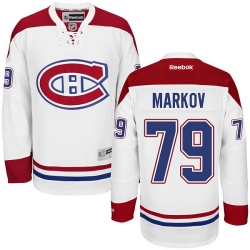 Andrei Markov Youth Reebok Montreal Canadiens Premier White Away NHL Jersey