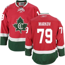 Andrei Markov Youth Reebok Montreal Canadiens Authentic Red New CD NHL Jersey
