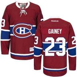 Bob Gainey Reebok Montreal Canadiens Authentic Red Home NHL Jersey