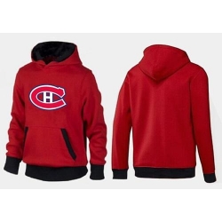 NHL Montreal Canadiens Big & Tall Logo Pullover Hoodie - Red/Black