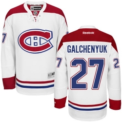 Alex Galchenyuk Reebok Montreal Canadiens Authentic White Away NHL Jersey