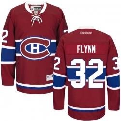 Brian Flynn Reebok Montreal Canadiens Authentic Red Home Jersey