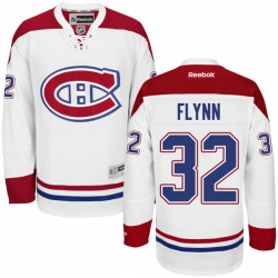 Brian Flynn Youth Reebok Montreal Canadiens Premier White Away Jersey