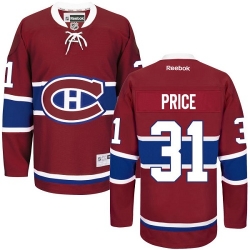 Carey Price Reebok Montreal Canadiens Authentic Red Home NHL Jersey