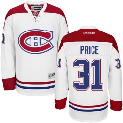 Carey Price Reebok Montreal Canadiens Authentic White Away NHL Jersey