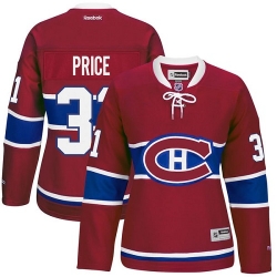 Carey Price Women's Reebok Montreal Canadiens Authentic Red Home NHL Jersey