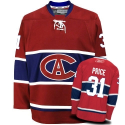 Carey Price Reebok Montreal Canadiens Authentic Red New CA NHL Jersey