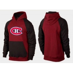 NHL Montreal Canadiens Big & Tall Logo Pullover Hoodie - Red/Brown