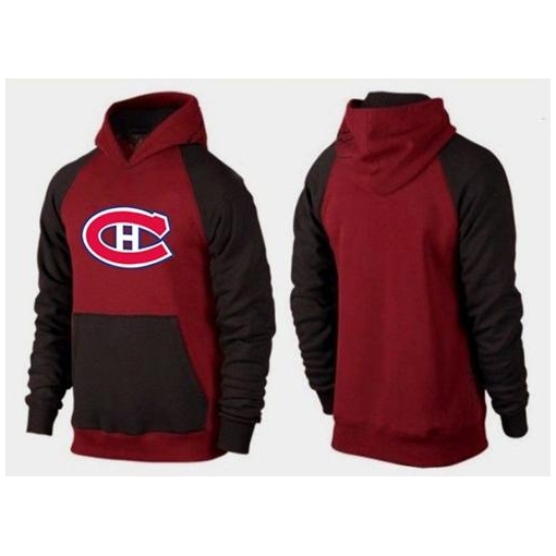 NHL Montreal Canadiens Big & Tall Logo Pullover Hoodie - Red/Brown