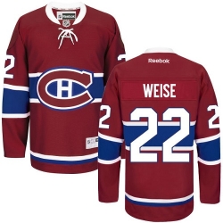 Dale Weise Reebok Montreal Canadiens Authentic Red Home NHL Jersey