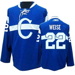 Dale Weise Reebok Montreal Canadiens Premier Blue Third NHL Jersey
