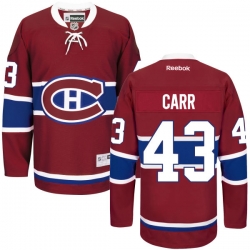 Daniel Carr Reebok Montreal Canadiens Premier Red Home Jersey