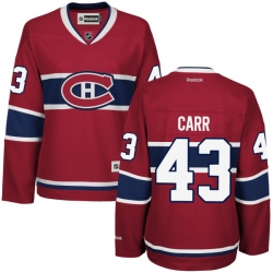 Daniel Carr Women's Reebok Montreal Canadiens Premier Red Home Jersey
