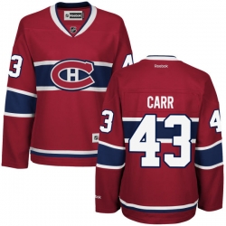 Daniel Carr Women's Reebok Montreal Canadiens Authentic Red Home Jersey