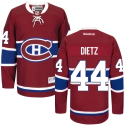 Darren Dietz Reebok Montreal Canadiens Authentic Red Home Jersey