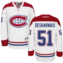 David Desharnais Reebok Montreal Canadiens Authentic White Away NHL Jersey