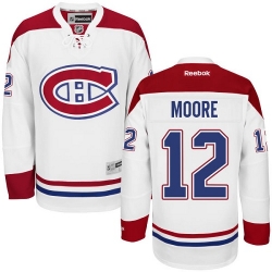 Dickie Moore Reebok Montreal Canadiens Authentic White Away NHL Jersey