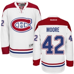 Dominic Moore Reebok Montreal Canadiens Authentic White Away NHL Jersey