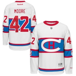 Dominic Moore Reebok Montreal Canadiens Premier White 2016 Winter Classic NHL Jersey
