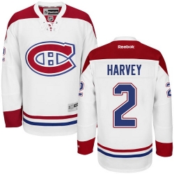 Doug Harvey Reebok Montreal Canadiens Authentic White Away NHL Jersey