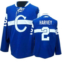 Doug Harvey Reebok Montreal Canadiens Authentic Blue Third NHL Jersey