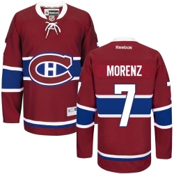 Howie Morenz Reebok Montreal Canadiens Authentic Red Home NHL Jersey