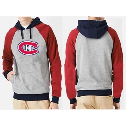 NHL Montreal Canadiens Big & Tall Logo Pullover Hoodie - Grey/Red