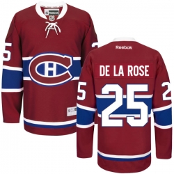 Jacob De La Rose Youth Reebok Montreal Canadiens Authentic Red Home Jersey