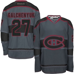 Alex Galchenyuk Reebok Montreal Canadiens Premier Charcoal Cross Check Fashion NHL Jersey