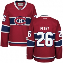 Jeff Petry Women's Reebok Montreal Canadiens Premier Red Home Jersey