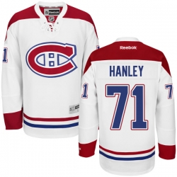Joel Hanley Youth Reebok Montreal Canadiens Authentic White Away Jersey