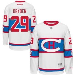 Ken Dryden Reebok Montreal Canadiens Premier White 2016 Winter Classic NHL Jersey