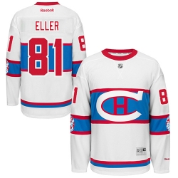 Lars Eller Reebok Montreal Canadiens Premier White 2016 Winter Classic NHL Jersey