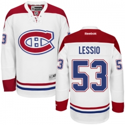 Lucas Lessio Reebok Montreal Canadiens Authentic White Away Jersey