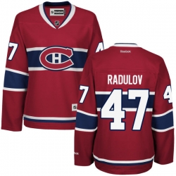Alexander Radulov Women's Reebok Montreal Canadiens Authentic Red Home Jersey