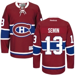Alexander Semin Reebok Montreal Canadiens Authentic Red Home NHL Jersey