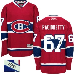 Max Pacioretty Reebok Montreal Canadiens Authentic Red Home Autographed NHL Jersey
