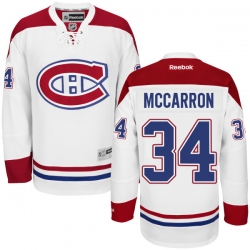 Michael McCarron Reebok Montreal Canadiens Authentic White Away Jersey