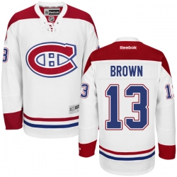 Mike Brown Youth Reebok Montreal Canadiens Premier White Away Jersey