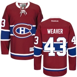 Mike Weaver Reebok Montreal Canadiens Premier Red Home NHL Jersey