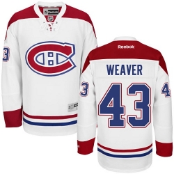 Mike Weaver Reebok Montreal Canadiens Premier White Away NHL Jersey