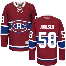 Noah Juulsen Reebok Montreal Canadiens Authentic Red Home NHL Jersey