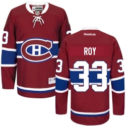 Patrick Roy Reebok Montreal Canadiens Authentic Red Home NHL Jersey