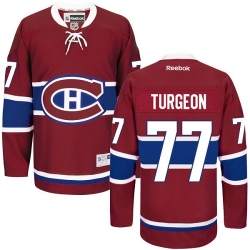 Pierre Turgeon Reebok Montreal Canadiens Premier Red Home NHL Jersey