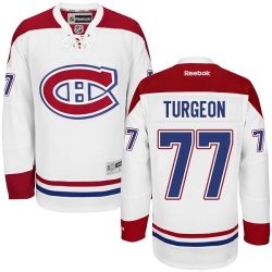 Pierre Turgeon Reebok Montreal Canadiens Authentic White Away NHL Jersey