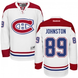 Ryan Johnston Reebok Montreal Canadiens Premier White Away Jersey