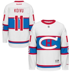 Saku Koivu Reebok Montreal Canadiens Authentic White 2016 Winter Classic NHL Jersey