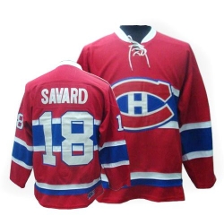 Serge Savard CCM Montreal Canadiens Authentic Red Throwback NHL Jersey
