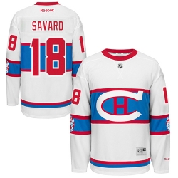 Serge Savard Reebok Montreal Canadiens Authentic White 2016 Winter Classic NHL Jersey